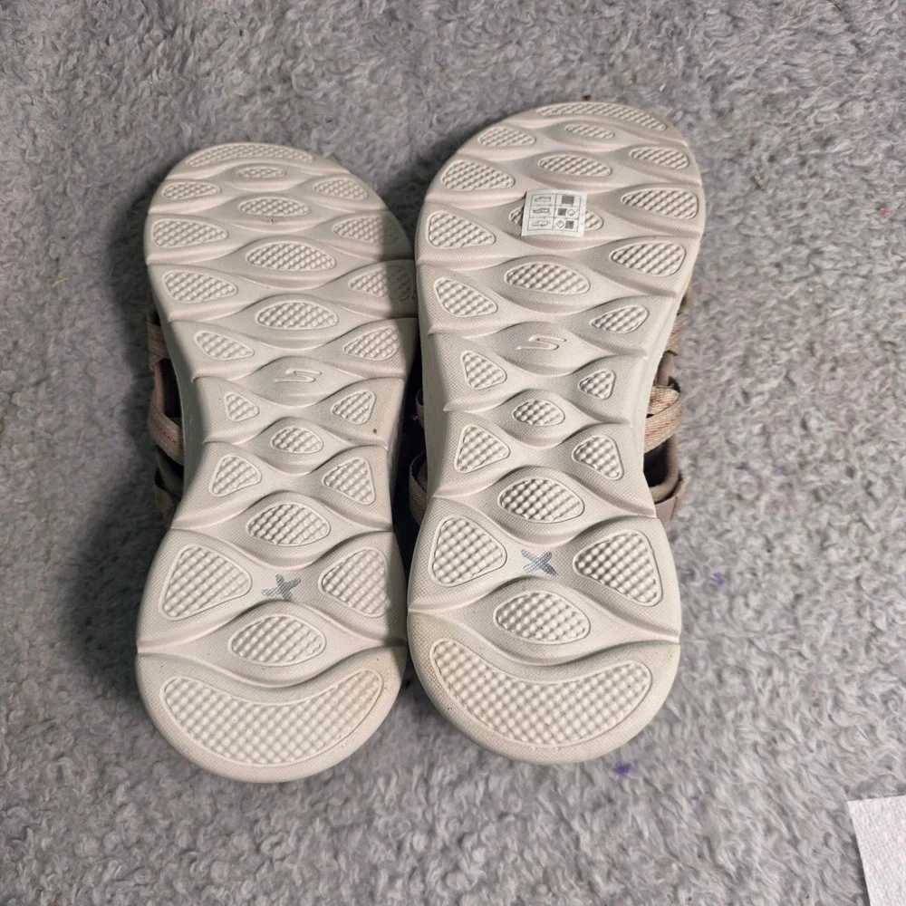Skechers Slip-ins On-the-GO Hands Free GO Walk Flex Sandals Tan 11‎ NEW